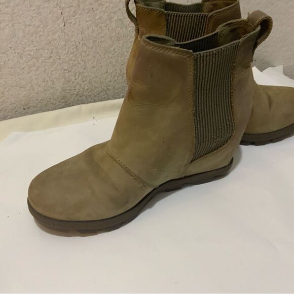 Sorel Women's Joan of Arctic II Wedge Chelsea Bootie Ankle Boot Elk Sz 8 - Picture 3 of 6